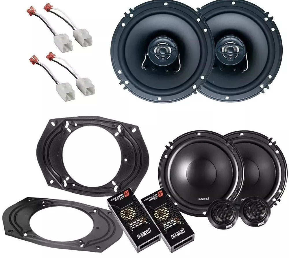 Cerwin Vega 6.5" Component & Coaxial Speakers Fit 2002-2008 Dodge RAM 1500 2500