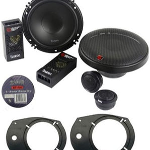 Cerwin Vega XED650C 6.5" 300W Component Speaker + Universal Spacer Adapter Plate Kit