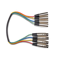 Thumbnail for Hosa XLR-401.5 4-Channel XLR Snake 1.5FT