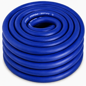 Absolute 1/0 Gauge Blue 25ft Power/Ground Wire True Spec and Soft Touch Cable