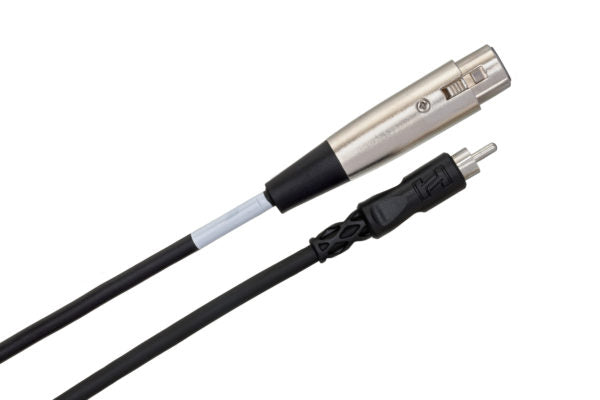 Hosa XRF-105 XLR Female to RCA Male Unbalanced Interconnect Cable 5 foot