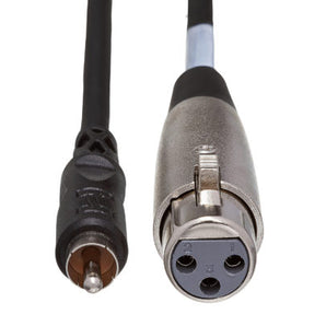 Hosa XRF-110 XLR Female to RCA Male Unbalanced Interconnect Cable 10 foot