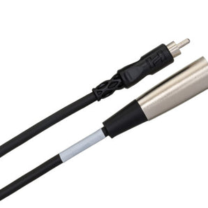 Hosa XRM-102 RCA to XLR Male Unbalanced Interconnect Cable - 2 foot