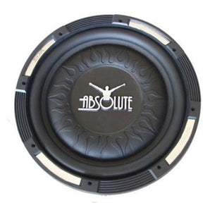 Absolute XS-1000 10" 1500 Watts Single Slim Shallow Subwoofer + Ported Enclosure Box