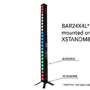 Antari XSTANDM8 Heavy-Duty “X” Floor Stand with M8 Mounting Knob