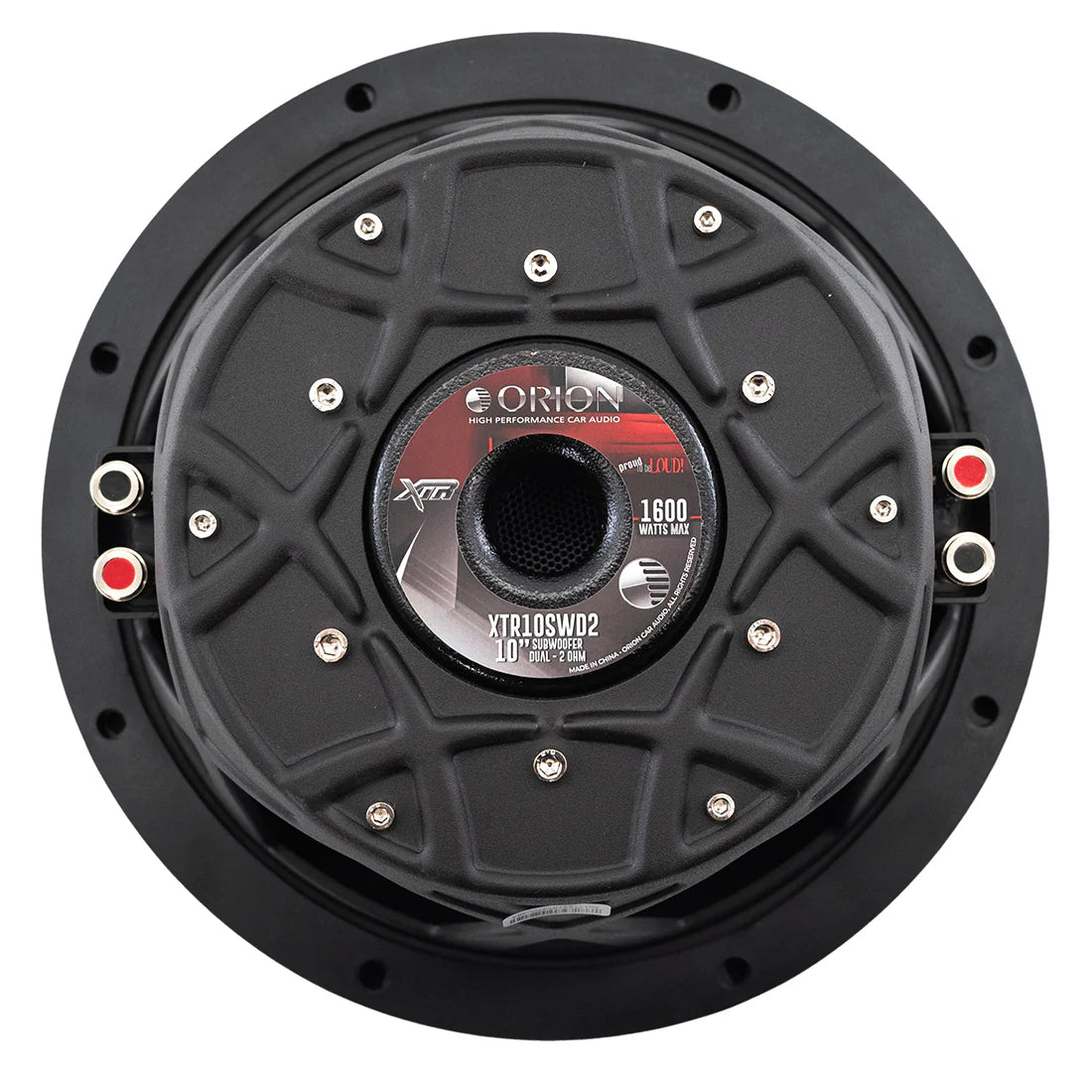 ORION XTR10SWD2- 10 Inch Shallow Subwoofer 300 Watts RMS 2-Ohm DVC