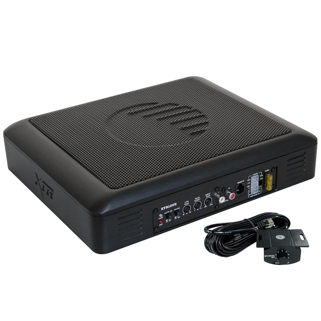 ORION XTR Series XTR10US 10" Under Seat Powered Car Subwoofer Shallow Enclosure
