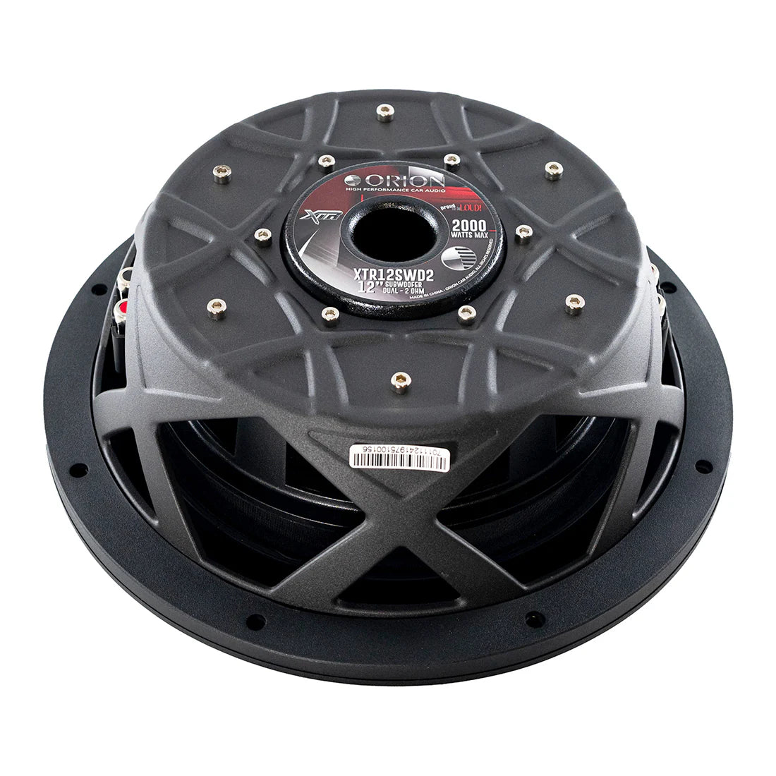 ORION XTR12SWD2- 12 Inch Shallow Subwoofer 300 Watts RMS 2-Ohm DVC