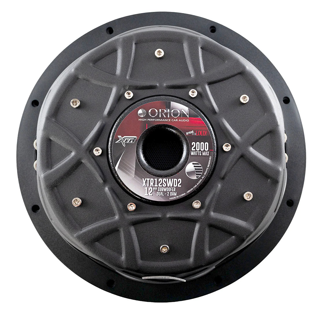 ORION XTR12SWD2- 12 Inch Shallow Subwoofer 300 Watts RMS 2-Ohm DVC