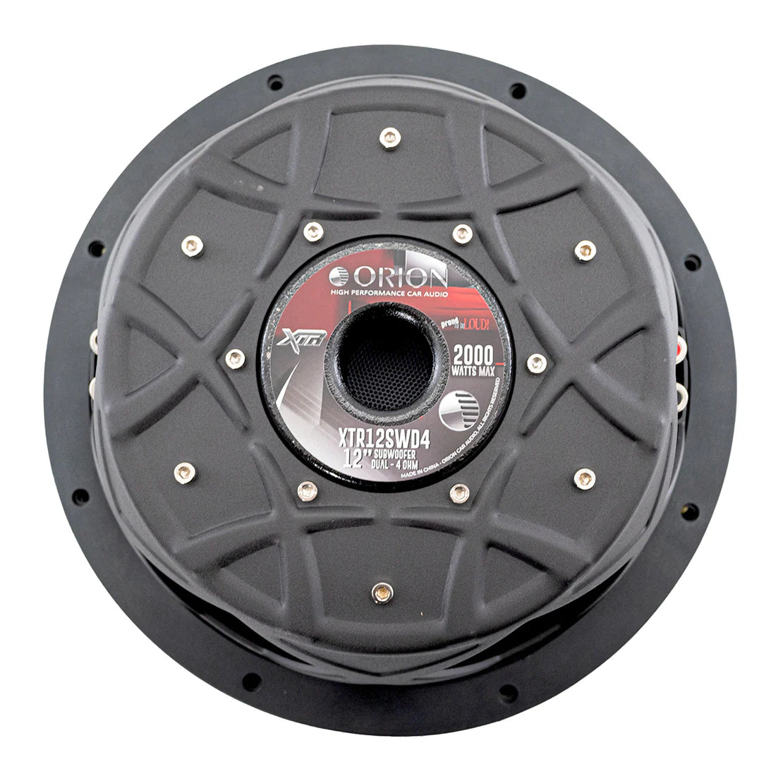 ORION XTR12SWD4- 12 Inch Shallow Subwoofer 300 Watts RMS 4-Ohm DVC