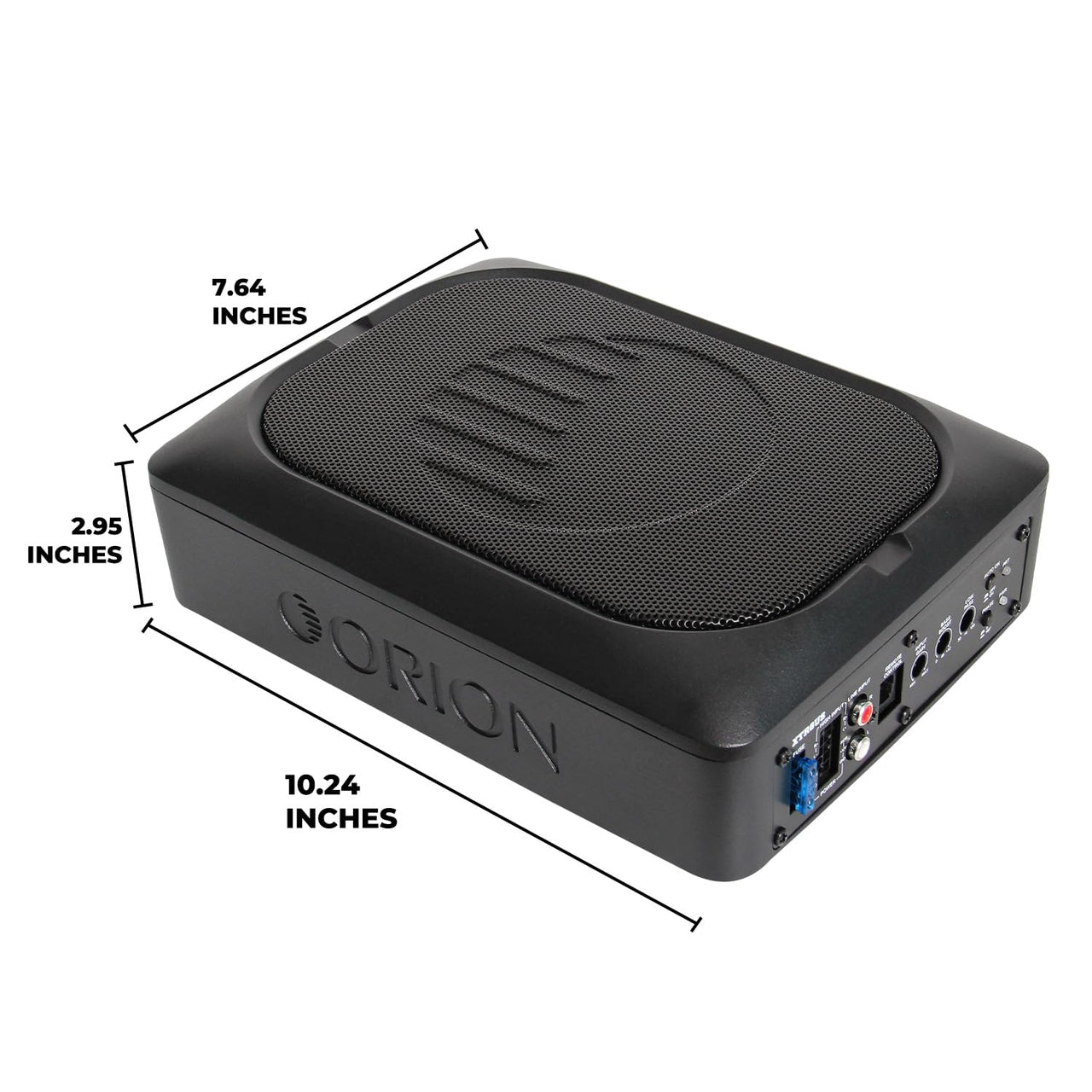 ORION XTR Series XTR6US 6x8" Under Seat Powered Car Subwoofer Shallow Enclosure