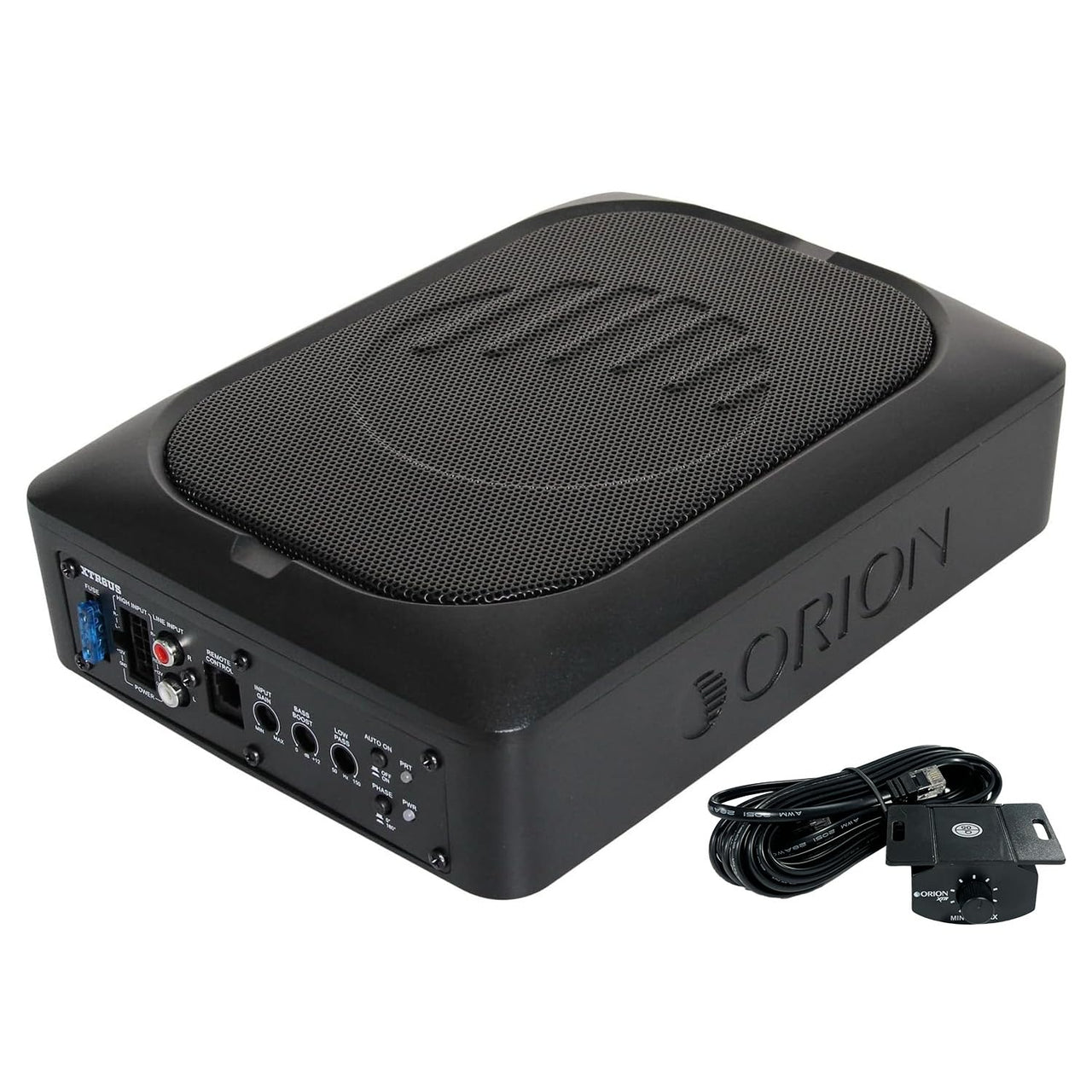 ORION XTR Series XTR6US 6x8" Under Seat Powered Car Subwoofer Shallow Enclosure