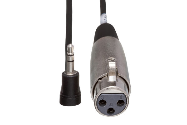 Hosa XVM-110F XLR Female to Right Angle 3.5mm TRS Male Cable 10 foot