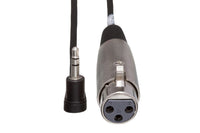 Thumbnail for Hosa XVM-110F XLR Female to Right Angle 3.5mm TRS Male Cable 10 foot