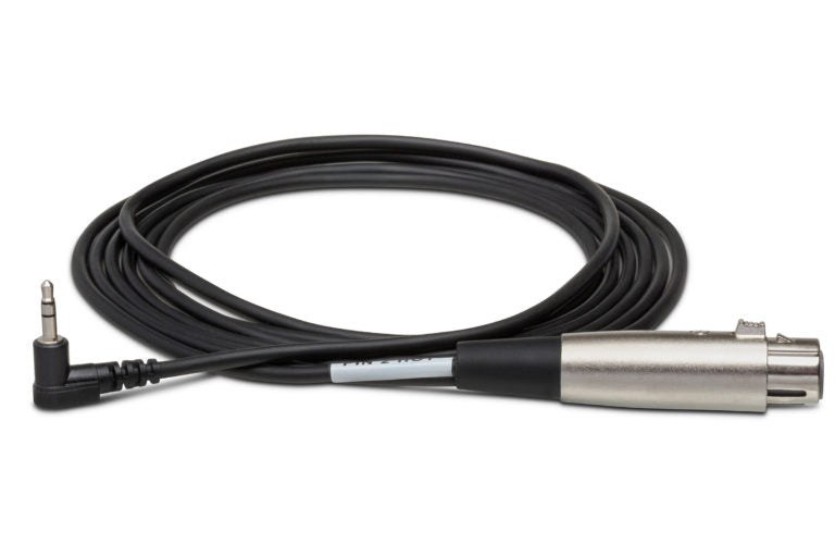 Hosa XVM-110F XLR Female to Right Angle 3.5mm TRS Male Cable 10 foot