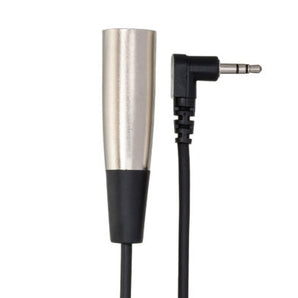 Hosa XVM-101M XLR Male to Right Angle 3.5mm TRS Male Cable - 1 foot