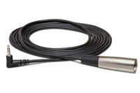 Thumbnail for Hosa XVM-115M XLR Male to Right Angle 3.5mm TRS Male Cable 15 foot