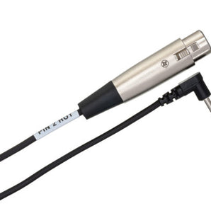 Hosa XVM-305F XLR Female to Right Angle 3.5mm TS Male Cable 5 foot