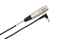 Thumbnail for Hosa XVM-305F XLR Female to Right Angle 3.5mm TS Male Cable 5 foot