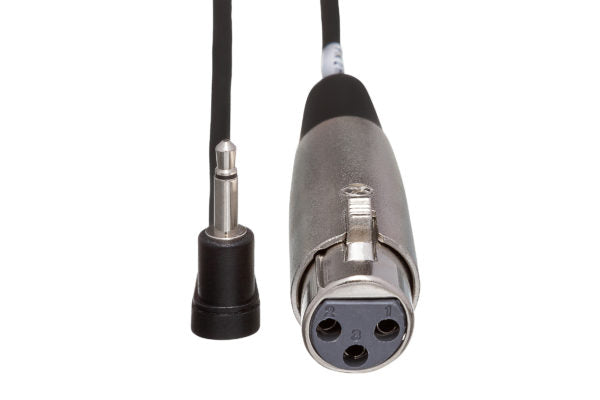 Hosa XVM-305F XLR Female to Right Angle 3.5mm TS Male Cable 5 foot