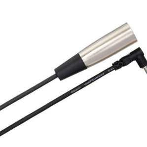 Hosa XVM-305M XLR Male to Right Angle 3.5mm TS Male Cable - 5 foot