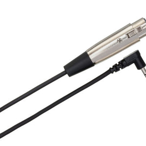 Hosa XVS-101F Stereo XLR Female to Right Angle 3.5mm TRS Male Cable - 1 foot