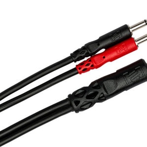 Hosa YMM-152 Stereo Mini Male to Mono Mini Male X 2 Y Cable