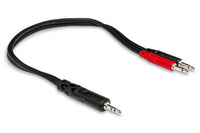 Thumbnail for Hosa YMM-152 Stereo Mini Male to Mono Mini Male X 2 Y Cable