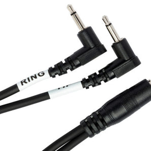 Hosa YMM-492 3.5mm TRS Female to Dual 3.5mm TS Male Air Travel Headphone Adaptor