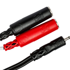 Hosa YMP-137 Stereo Breakout Cable - 3.5mm TRS Male to Left and Right 1/4 inch TS Female