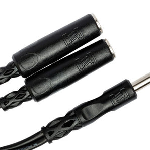 Hosa YPP-118 Y Cable - 1/4 inch TRS Male to Dual 1/4 inch TRS Female