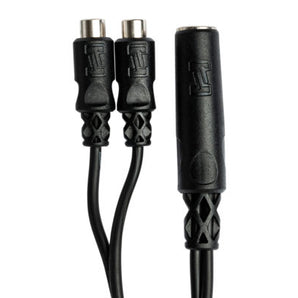 Hosa YRA-115 Y Cable - 1/4 inch Female to Dual RCA Female