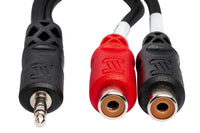 Thumbnail for Hosa YRA-154 Stereo Breakout Cable - 3.5mm TRS Male to Left and Right RCA Female