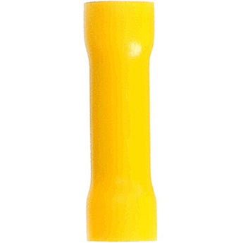 Install Bay yellow vinyl butt connector for 12-10 gauge wires, providing a durable and reliable electrical connection.