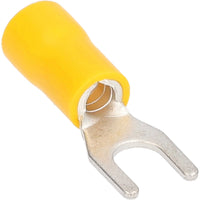 Thumbnail for Install Bay YVST10 Yellow Vinyl Spade Terminal 12-10 Gauge #10 Package of 100