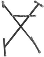 Yorkville IKS-7 Deluxe Single Tier X Stand - Heavy Duty - Black With Chrome