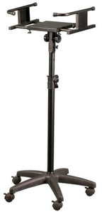 Yorkville SKS-500B Adjustable Studio Monitor Stand With Wheels