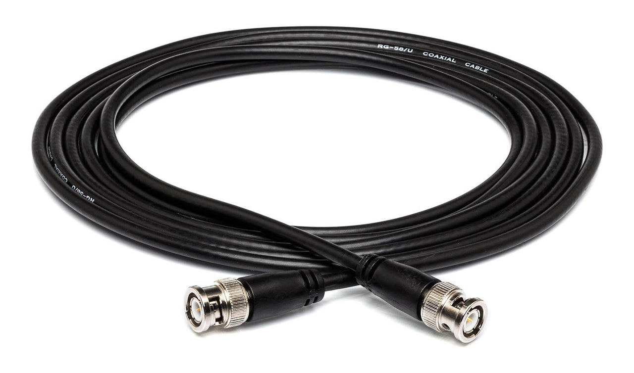 Hosa BNC-58-101, BNC to BNC Antenna Cable - 1 ft