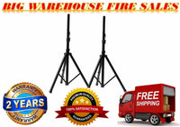 Thumbnail for 2 PRO Heavy Duty PA DJ Speaker Universal Adjustable Height Tripod Stands