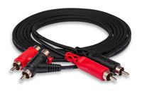 Thumbnail for Hosa CRA-201PB, Dual RCA to Dual Piggyback RCA Stereo Interconnect Cable - 1 Meter