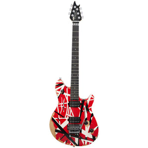 EVH 5107500315 Wolfgang Special Striped Series (Red Black and White Aged)