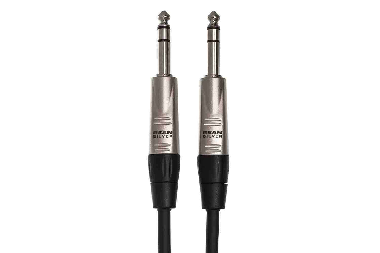 Hosa HSS-015 Pro Balanced Interconnect Cable, REAN 1/4 in TRS to Same - 15 Feet