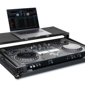 Headliner HL10018, Pitch Black Flight Case for DDJ-REV5 with Laptop Platform