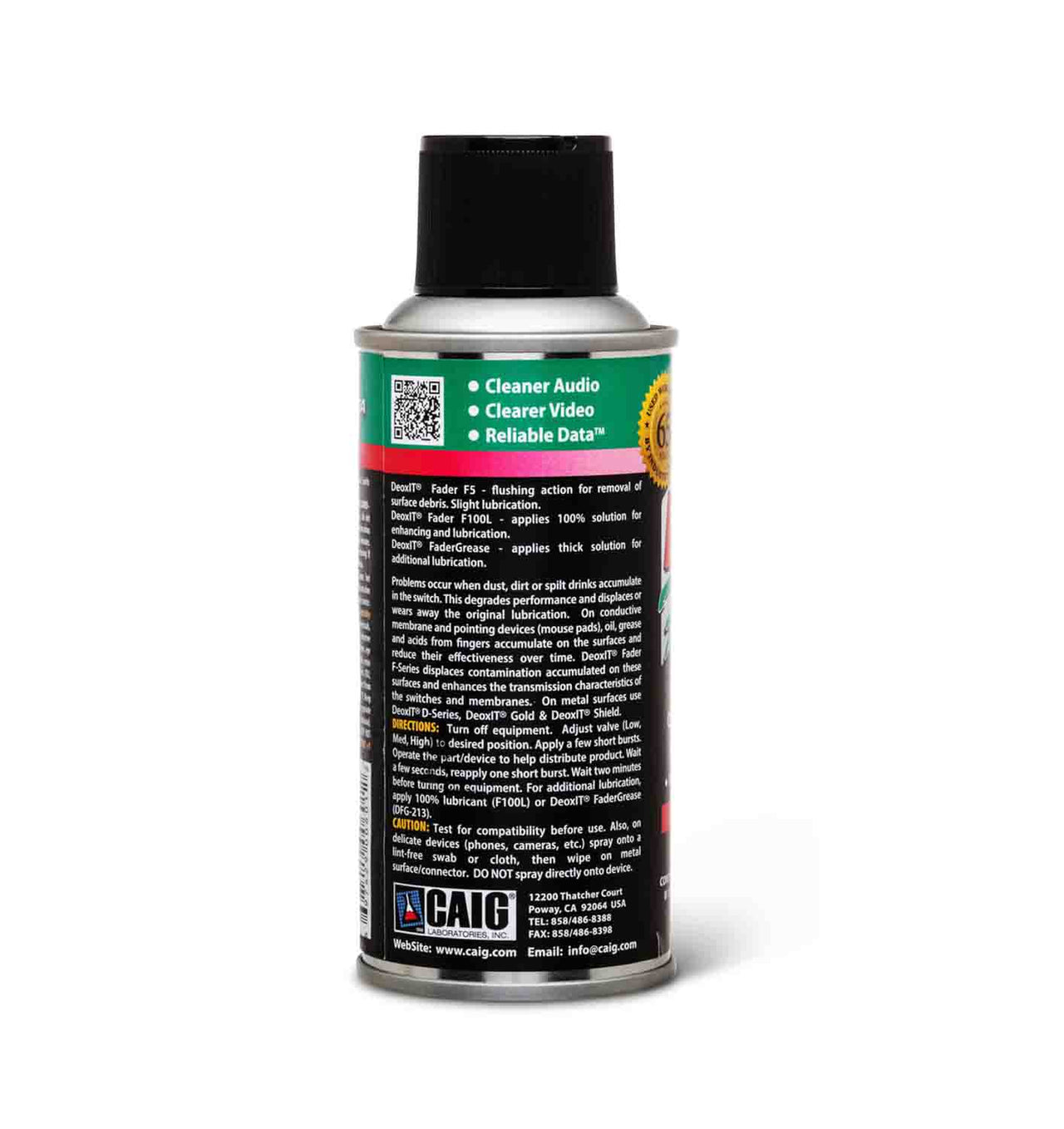 Hosa F5S-H6 CAIG DeoxIT FaderLube 5% Spray, 5 oz