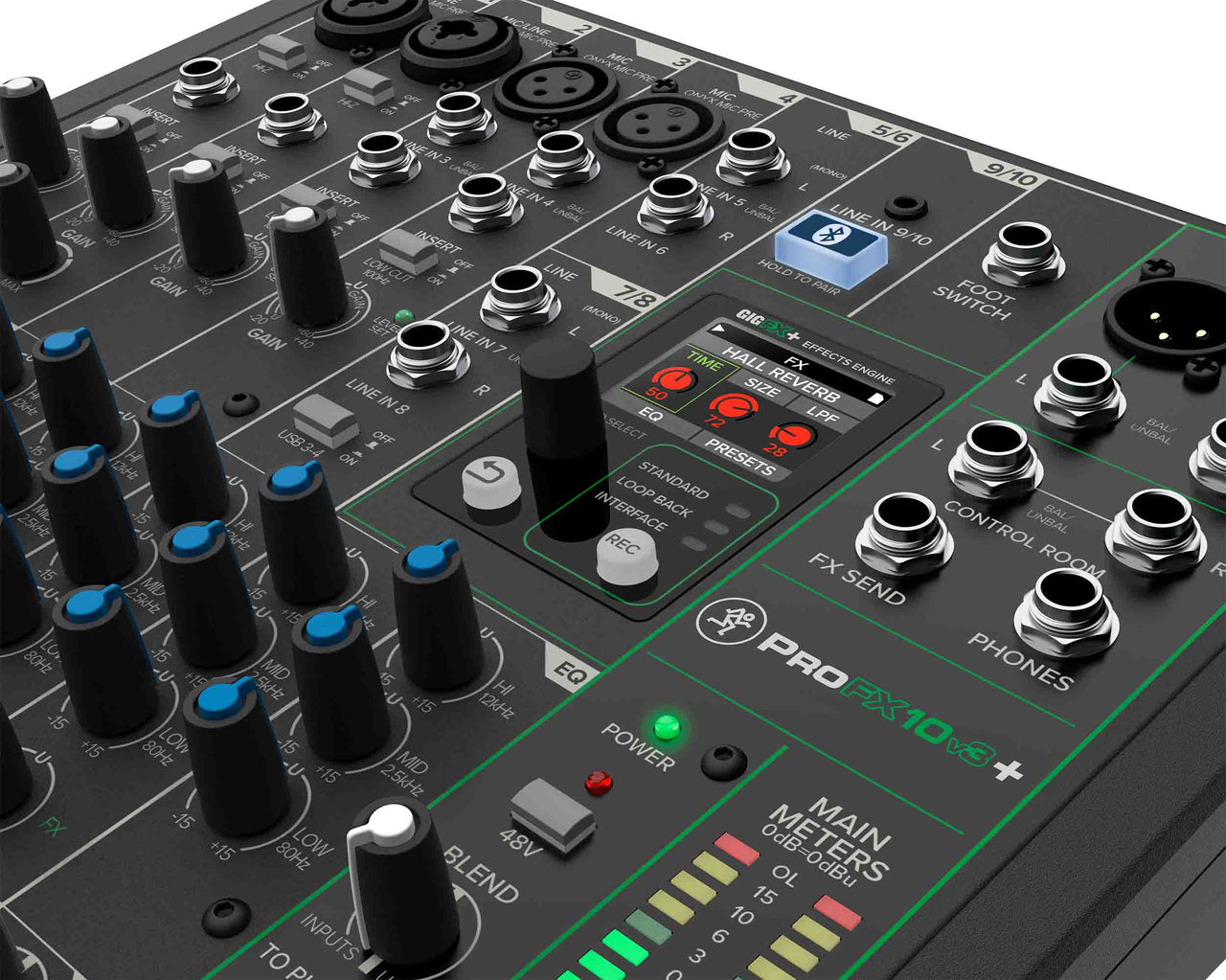 Mackie ProFX10v3+, 10-Channel Analog Mixer with Enhanced FX, USB Recording Modes and Bluetooth