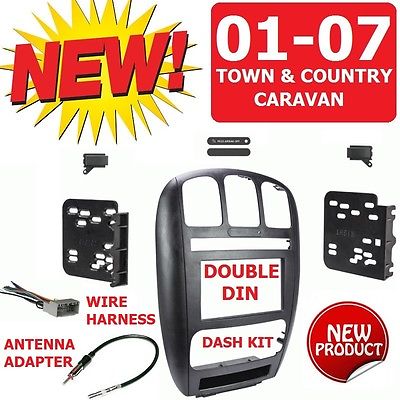 01-07 Caravan / Town & Country Car Installation Double Din Dash Kit Bundle