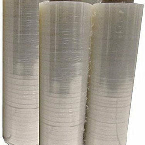 Four Rolls Plastic Film Shrink Pallet Stretch Wrap 18" x 1250' SQ' 80 Gauge