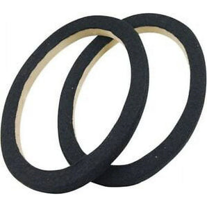 2 12" Black Carpeted MDF Car Stereo Speaker Woofer Subwoofer Sub Ring Spacer
