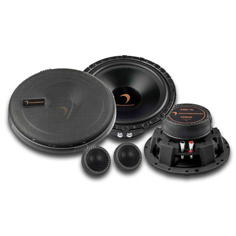 Diamond Audio H65A HEX Series 6.5 “ 2-Way Component Set w/25mm Aluminum Dome Tweeter