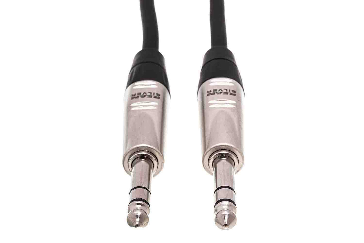 Hosa HSS-015 Pro Balanced Interconnect Cable, REAN 1/4 in TRS to Same - 15 Feet